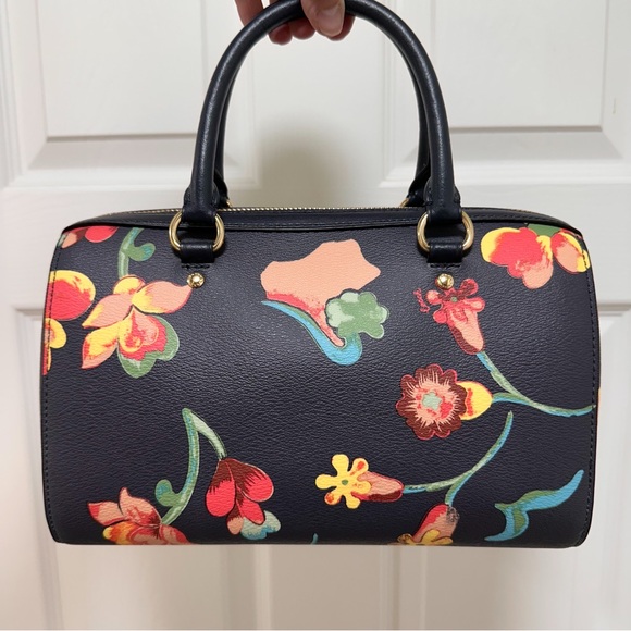 Coach Rowan Satchel Crossbody Dreamy Land Floral Pebbled Leather NWOT - Picture 5 of 10